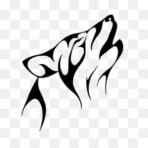 Tribal Wolf Tattoo Vector Image | Free Svg