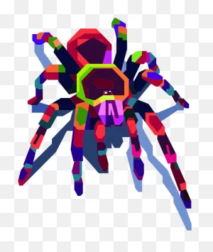 Geometric Tarantula By Bayuniatini - ClipartFlare