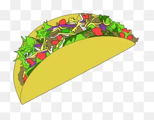 Download Hd Tacos Clipart Transparent - Taco Art Png Transparent ClipartFlare.com 
