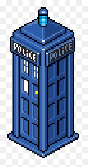 Tardis, Game Concept Art, Pixel Art