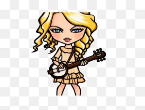 Download Hd Taylor Swift Clipart - Taylor Swift Cartoon ClipartFlare.com 