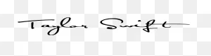 Taylor Swift - Taylor Swift Signature Red Clipart - Large Size Png ClipartFlare.com 
