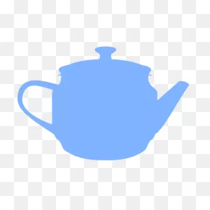 Silhouette Vector Image Of A Teapot | Free PNG-WebP