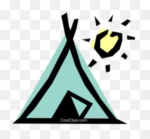 Teepee Royalty Free Vector Clip Art Illustration -Arch0169 ClipartFlare.com 