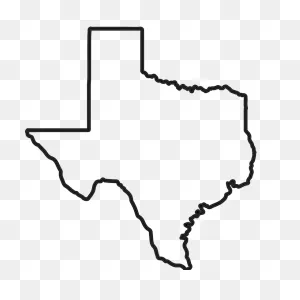 Texas Outline Rubber Stamp