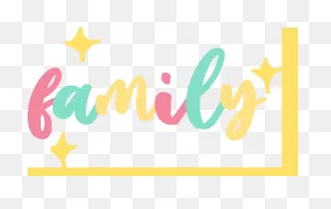 Family Text Sticker - Family Text Animated Text - Discover & Share ClipartFlare.com 