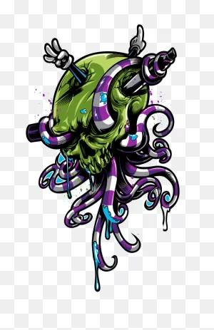 Download Tentacle Octopus Skull Illustration Free Clipart Hq Hq ClipartFlare.com 