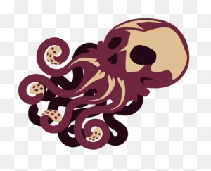 Tentacle Clipart Octopus - Skull Octopus Large Tote Bag, Adult ClipartFlare.com 