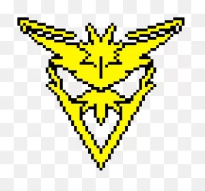 Team Instinct Pixel Art , Png Download - Perler Beads Pokemon Go ClipartFlare.com 