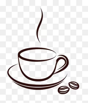 Drawn Tea Cup Cafe Mug - Coffee Cup Vector Png Clipart - Large ClipartFlare.com 