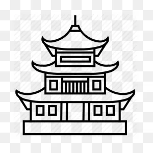 Temple Black And White Text Line Clipart - Temple Clipart Religion ClipartFlare.com 