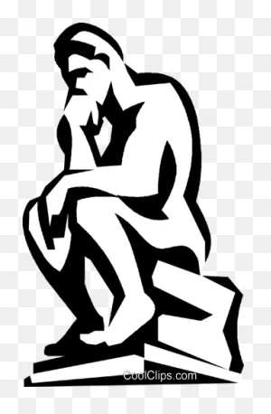 Thinker Royalty Free Vector Clip Art Illustration -Vc022703 ClipartFlare.com 