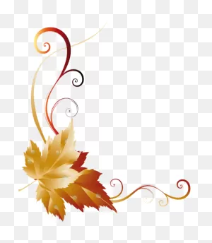 Fall Transparent Leaf Decor Picture Leaf Border, Wood ClipartFlare.com 