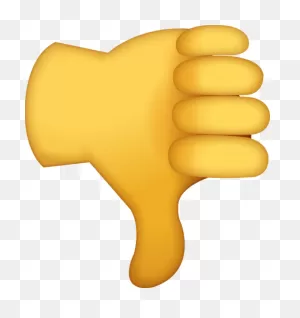 Thumbs Down Emoji [Free Download Ios Emojis] | Emoji Island