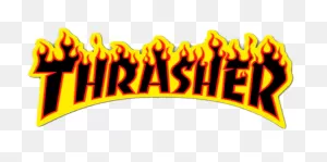 Sticker - Thrasher Magazine Fire Logo Clipart - Large Size Png ClipartFlare.com 