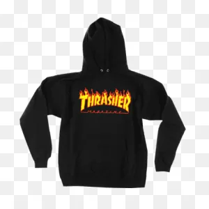 Sale - Thrasher Black Ice Hoodie - Black (Save 24%) | Parade