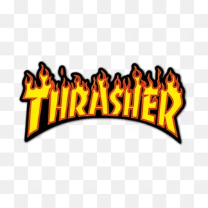 Thrasher Flame Logo Sticker - Sticker Mania