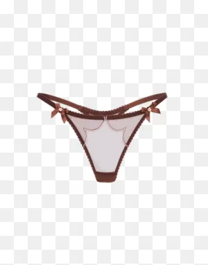 Lorna Thong In Chestnut | Agent Provocateur All Lingerie