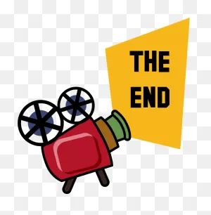 Movie Cinema Showing Message Of The End Clipart. Free Download ClipartFlare.com 
