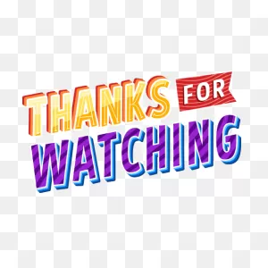 Thanks For Watching Stickers - Free Social Media Stickers