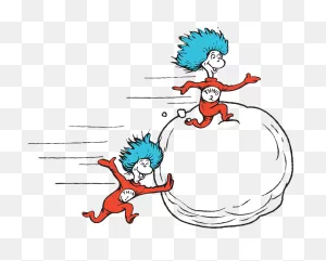 Cat Thingssnowball - Thing 1 And Thing 2 Cut Outs Clipart - Full ClipartFlare.com 