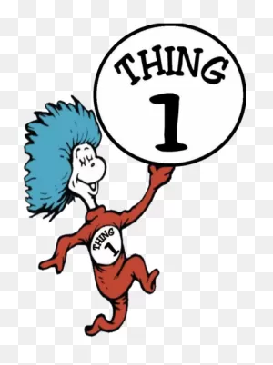 Download Thing 1 And Thing 2 Png - Thing 1 And Thing 2 Dr Seuss ClipartFlare.com 