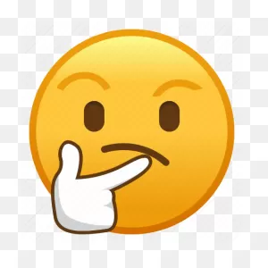 Emoji, Emoticon, Face, Smiley, Think, Thinking Icon - Download On ClipartFlare.com 