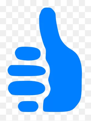 Thumbs-Up Outline - Openclipart