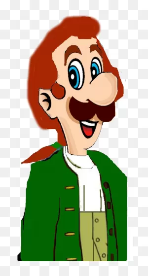 Luigi As Human Lumiere/thomas Jefferson By Jeffersonfan99 On ClipartFlare.com 