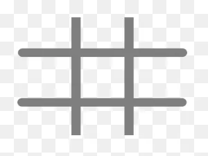 Transparent Tic Tac Toe Board Png - Tic Tac Toe Cross Clipart ClipartFlare.com 