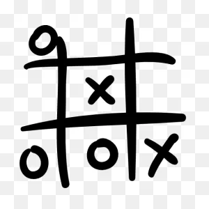 Tic Tac Toe Hand Drawn Game - Free Entertainment Icons