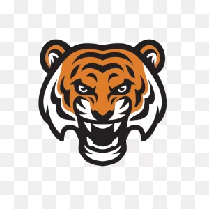 Printed Vinyl Tiger Head | ClipartFlare