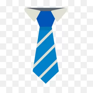 Tie Necktie Line Electric Blue Clipart - Tie Clipart Clothing Clip Art