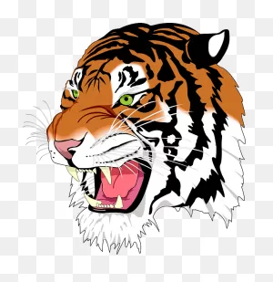 Free Photo Polygon Poly Animal Predator Feline Tiger Stripes - Max ClipartFlare.com 