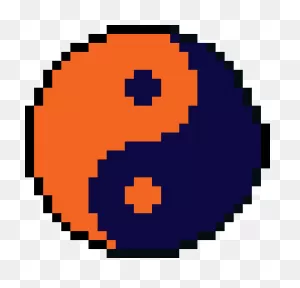 Tide Pods Yin Yang - 8 Bit Yin Yang Clipart - Full Size Clipart ClipartFlare.com 