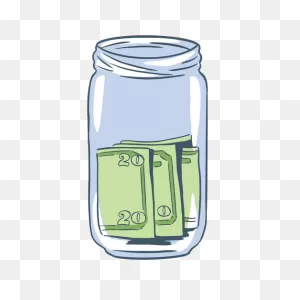 Simple Hand Drawn Tip Jar Transparent Png & Svg Vector