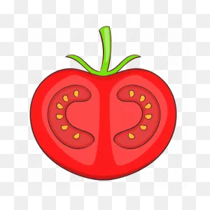 Cartoon, Food, Red, Slice, Tomato, Vegetable, Vegetarian Icon ClipartFlare.com 