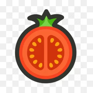Food, Half, Slice, Tomato, Vegetable Icon - Download On Iconfinder