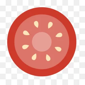Free Online Tomato Slices Tomato Vegetable Vector For - Circle ClipartFlare.com 
