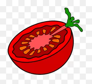 Tomato Sliced Cut - Free Vector Graphic On ClipartFlare