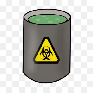 Toxic Waste In A Barrel | Public Domain Vectors
