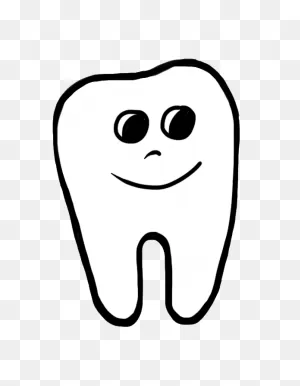 Tooth Black And White Clipart - Clipart Suggest