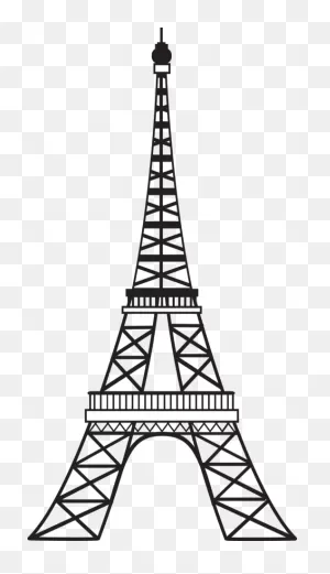 Download Hd Eiffel Tower Clipart Black And White - Eiffel Tower ClipartFlare.com 