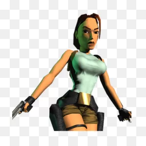 Lara Croft Close Up - Lara Croft Tomb Raider 1 Transparent Png ClipartFlare.com 