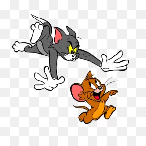 Tom And Jerry Chase Transparent Png - Stickpng