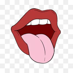 How To Draw A Mouth And Tongue - Really Easy Drawing Tutorial ClipartFlare.com 