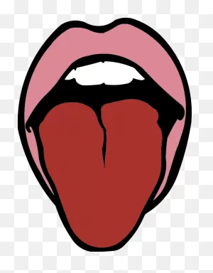 Lips And Tongue Graphic - Tongue Clipart - Png Download - Full ClipartFlare.com 