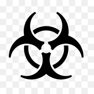 Biological Hazard Symbol Sign - Biohazard Symbol Free Png Image ClipartFlare.com 
