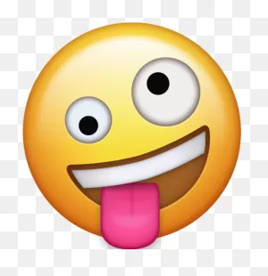 Drunk Transparent Background Image - Iphone Tongue Out Emoji ClipartFlare.com 