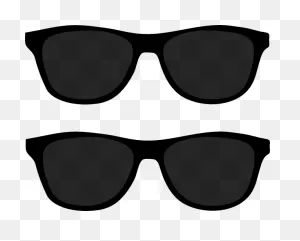 Sunglasses Clipart Transparent - Black Sunglasses Clipart | Full ClipartFlare.com 